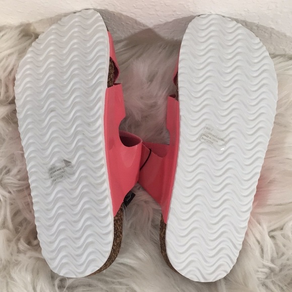 Vía Rosa Footbed Sandal Slip On Cross Straps New - Picture 15 of 16